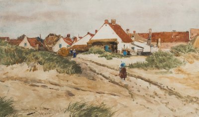 Nearing Sunset, Katwijk, Holandsko, 1894 (wc na papíře) od Thomas Bush Hardy
