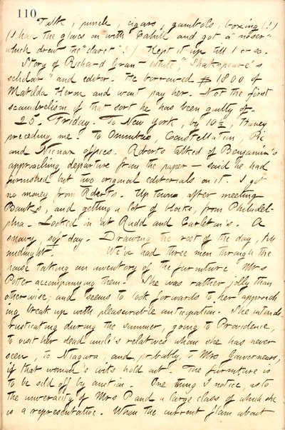 Thomas Butler Gunn Diaries- svazek 10, strana 123, 24. – 25. Února 1859 od Thomas Butler Gunn