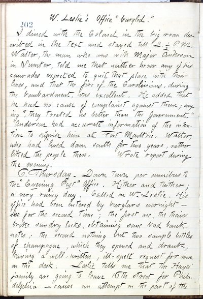 Thomas Butler Gunn Diaries- svazek 16, strana 224, 5. června 1861 od Thomas Butler Gunn
