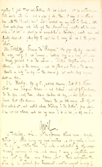 Thomas Butler Gunn Diaries- svazek 2, strana 70, 29. března- 1. dubna 1851 od Thomas Butler Gunn