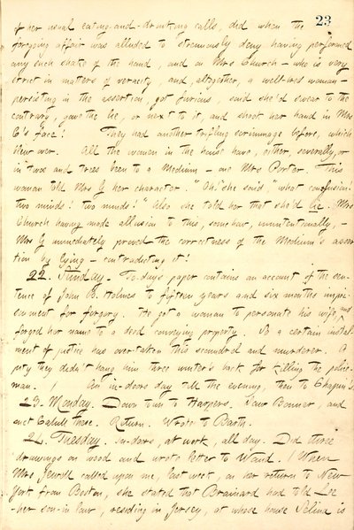 Thomas Butler Gunn Diaries- svazek 9, strana 32, 21. – 24. Listopadu 1857 od Thomas Butler Gunn