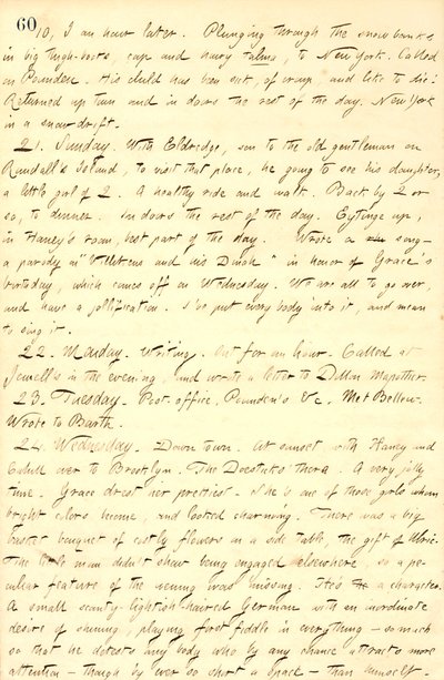 Thomas Butler Gunn Diaries- svazek 9, strana 71, 20. – 24. Února 1858 od Thomas Butler Gunn
