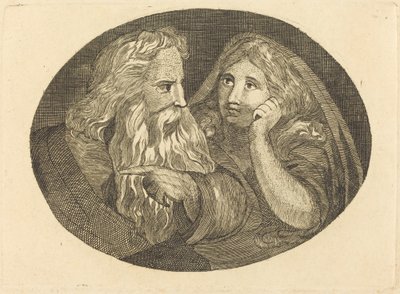 Lear a Cordelie od Thomas Butts, Jr. after William Blake