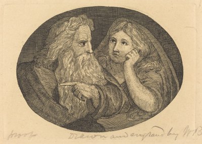 Lear a Cordelie od Thomas Butts, Jr. after William Blake