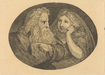 Lear a Cordelie od Thomas Butts, Jr. after William Blake