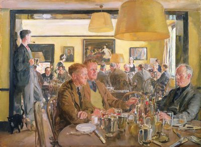 Oběd v Chelsea Arts Club od Thomas Cantrell Dugdale