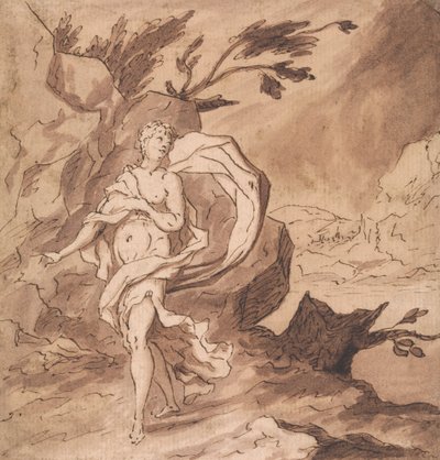 Anna naříká nad nepřítomností Tobiáše (Tobit 10:7) od Thomas Carwitham