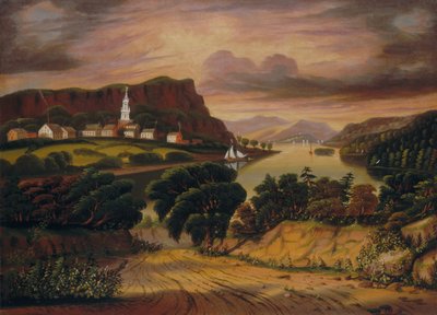 Lake George a vesnice Caldwell od Thomas Chambers