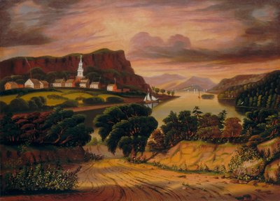 Jezero George a vesnice Caldwell od Thomas Chambers