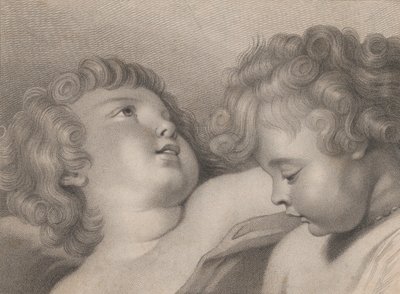 Dvě hlavy cherubínů, 1800. od Thomas Cheesman