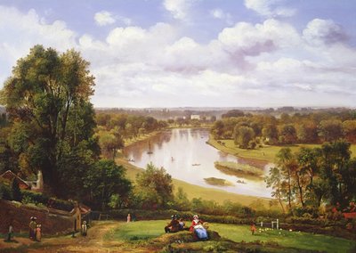 Pohled na Temži z kopce Richmond Hill od Thomas Christopher Hofland