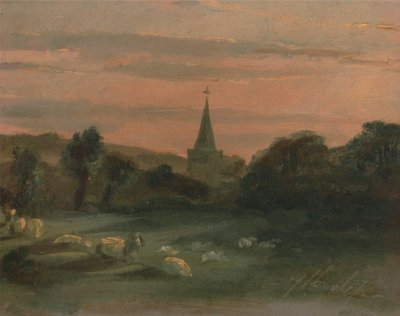 Kostel Stoke Poges od Thomas Churchyard