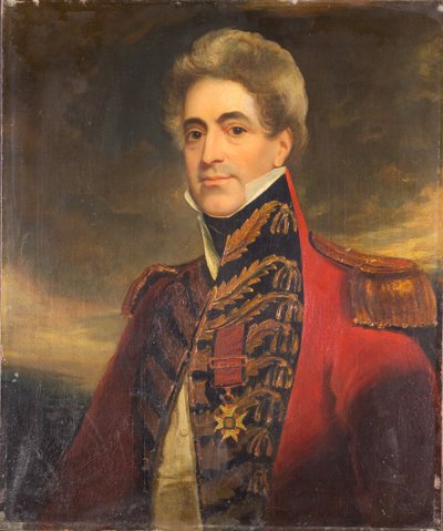 Generálmajor William Casement, vojenský tajemník vlády Indie a člen Nejvyšší rady, circa 1840 od Thomas Clement Thompson
