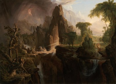 Vyhnání z rajské zahrady od Thomas Cole