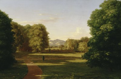 Zahrady panského sídla Van Rensselaer od Thomas Cole