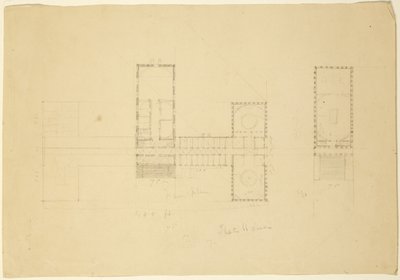 Velký plán Ohio State House, c.1838 od Thomas Cole