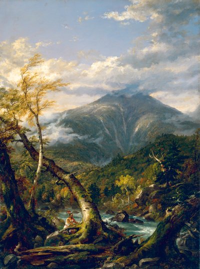 Mount Marcy z Opalescent River od Thomas Cole