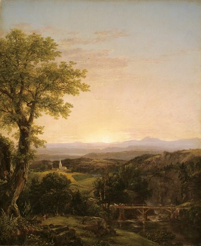 Krajina Nové Anglie od Thomas Cole