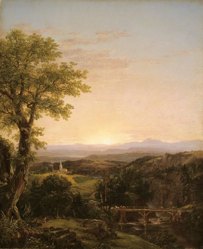 Krajina Nové Anglie, 1839 od Thomas Cole