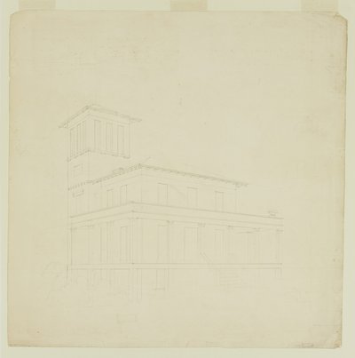 Navrhovaná vila v Catskill od Thomas Cole