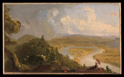 Skica k Pohledu z Mount Holyoke, Northampton, Massachusetts, po bouřce (Říční zákrut) od Thomas Cole