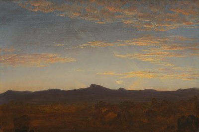 Studie k filmu "Catskill Creek", asi 1844-5 (olej na dřevě) od Thomas Cole