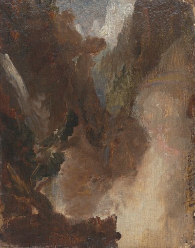 Studie pro scénu od Lorda Byrona od Thomas Cole