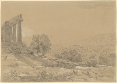 Chrám Juno, Agrigento od Thomas Cole