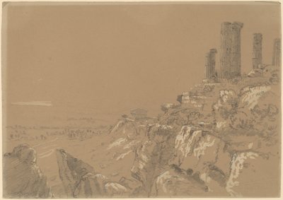 Chrámy Juno, Lucina a Concordia - Agrigento, Sicílie od Thomas Cole