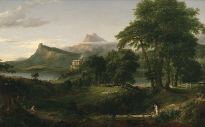 The Course of Empire: The Arcadian or Pastoral State, c.1836 (olej na plátně) od Thomas Cole