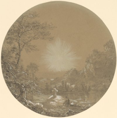 Kříž v divočině od Thomas Cole