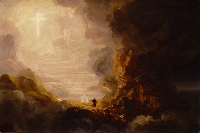 Křížový poutník na konci své cesty (studie k cyklu Kříž a svět) od Thomas Cole