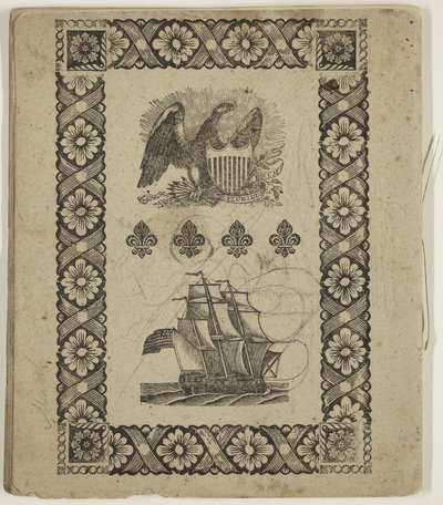 Bez názvu ("Výňatky z Umění vybarvování"), cca 1825 (pero a tuš na papíře) od Thomas Cole