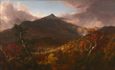 Pohled na Schroon Mountain, Essex County, New York, Po bouři, 1838. od Thomas Cole