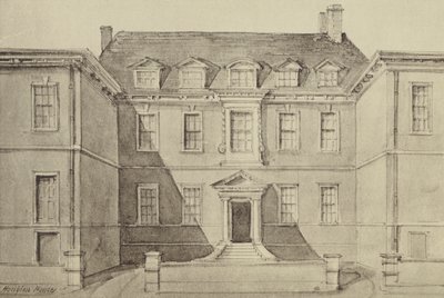 Dům sira Johna Houblona (litho) od Thomas Colman (after) Dibdin