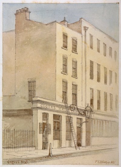 Bride Lane, City of London, 1851 od Thomas Colman Dibdin