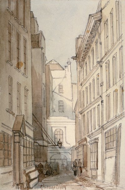 Change Alley, City of London, 1850 od Thomas Colman Dibdin