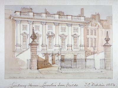 Pohled na Lindsey House, Lincoln