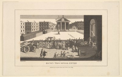 Richs Glory, aneb jeho triumfální vstup do Covent Garden, prosinec 1732, 1. listopadu 1809. od Thomas Cook