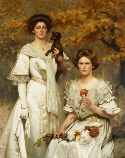 Hilda a Margaret, dcery profesora sira Edwarda Poultona, F.R.S., kolem roku 1905 od Thomas Cooper Gotch
