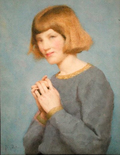 Phyllis Gotch (akvarel na papíře) od Thomas Cooper Gotch