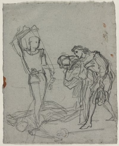 Duel po Masked Ball recto, c. 1857. od Thomas Couture