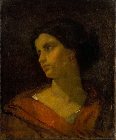 Hlava ženy, studie od Thomas Couture