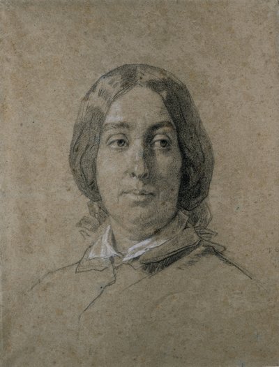 Portrét George Sandové. od Thomas Couture