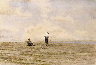 Mending the Net, 1882 od Thomas Cowperthwait Eakins