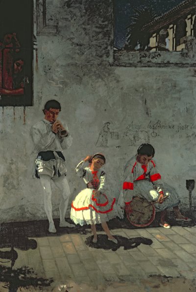 Pouliční scéna v Seville od Thomas Cowperthwait Eakins