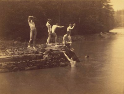 Studie na koupaliště od Thomas Cowperthwait Eakins
