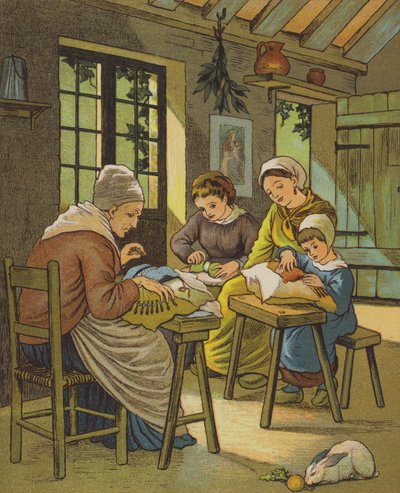 Caen: Krajkáři (barva lito) od Thomas Crane