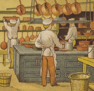 Caen: hotelová kuchyně (barva litho) od Thomas Crane