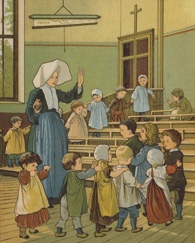 Rouen: školní cvičení (barva litho) od Thomas Crane